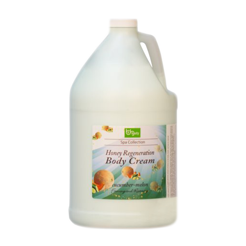 BeBeauty Spa Collection,Honey Regeneration BodyCream, Cucumber and Melon,1Gallon, CLOT020G1